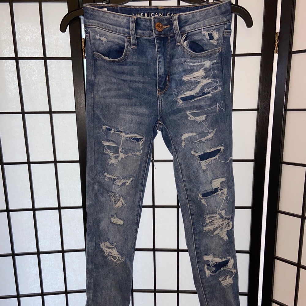 American Eagle ripped jeans